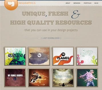 Textured Web Layout: Excellent Web Interface Design Photoshop Tutorials