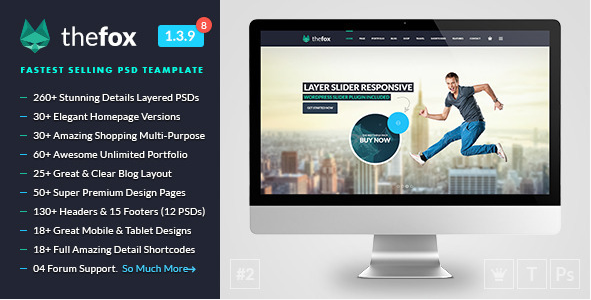 TheFox: Best Selling PSD Design Templates