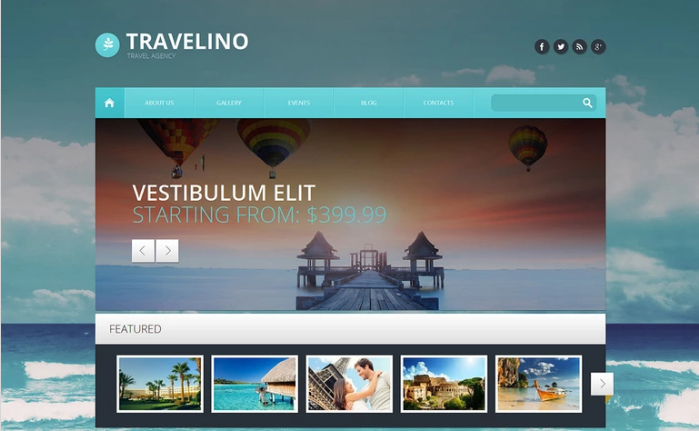 Travelino PSD Template