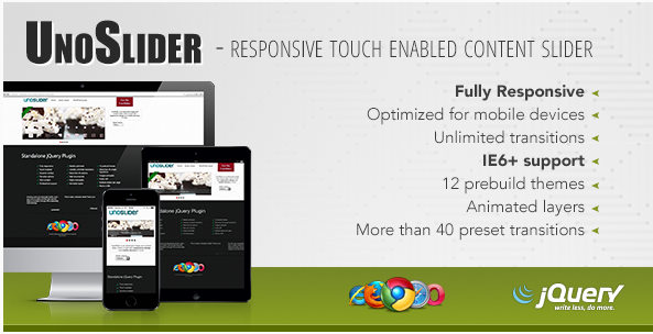 UnoSlider - Responsive Touch Enabled Slider