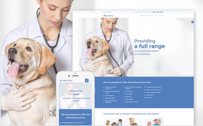 Vet Responsive Website Template