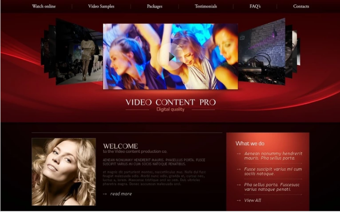 Video Lab PSD Template