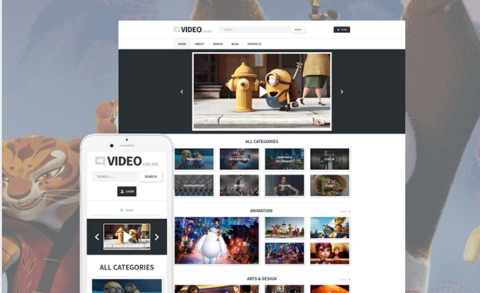 Video Records WordPress Theme: Responsive WordPress Themes