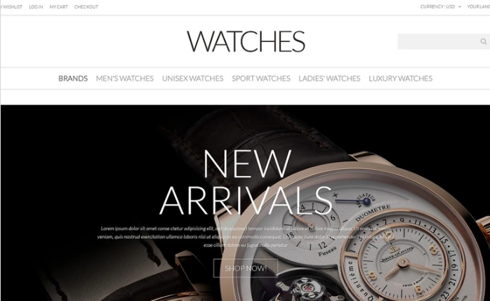 Watches PSD Template