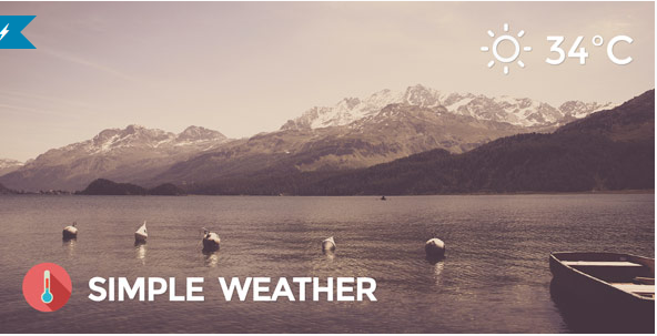 Weather WordPress Shortcode & Widget - Simple Weather Plugin