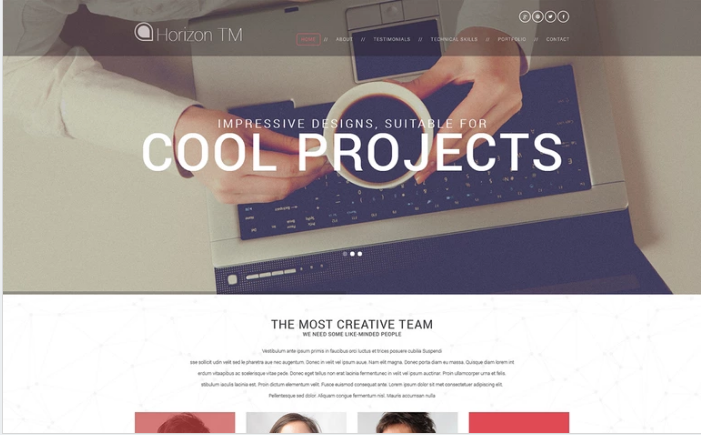 Web Design CV WordPress Theme