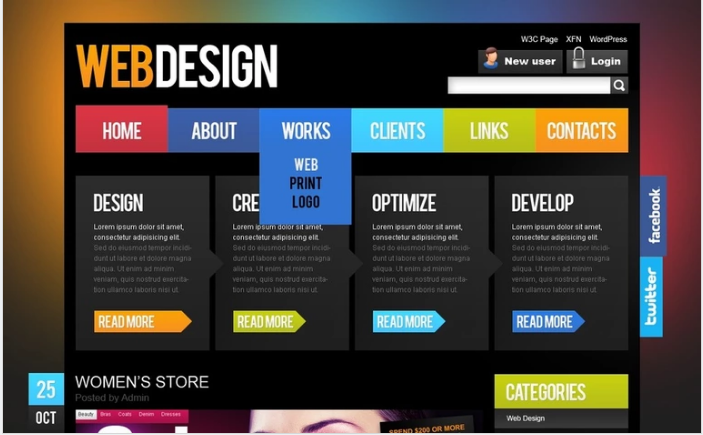 Web Design PSD Template