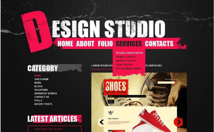 Web Design PSD Template