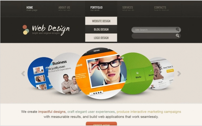 Web Design PSD Template