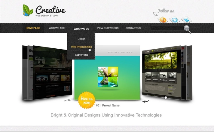 Web Design PSD Template