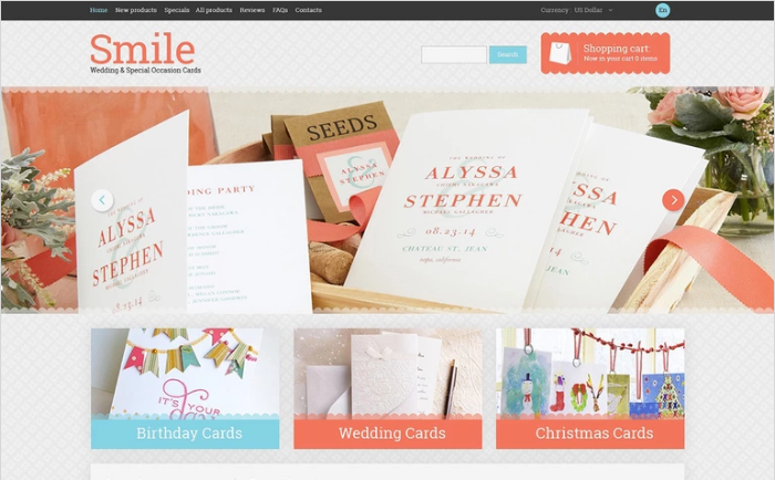 Wedding Shop PSD Template