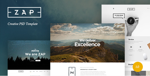 ZAP: Best Selling PSD Design Templates