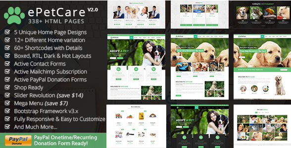 ePetCare: HTML5 Website Templates