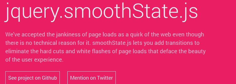 Powerful Page Transition Plugin - jQuery smoothState