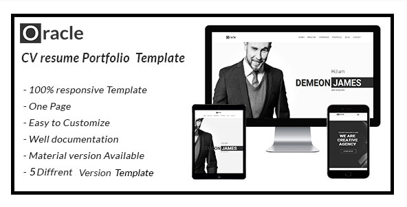 oracle CV Resume Personal Template