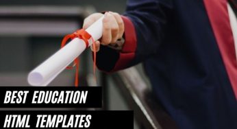 10 Best Education HTML Website Templates In 2024 for Schools, Institutes, online courses, and Universities