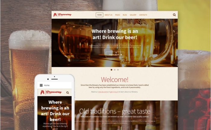 Brewery - Brewhouse Responsive Joomla Template