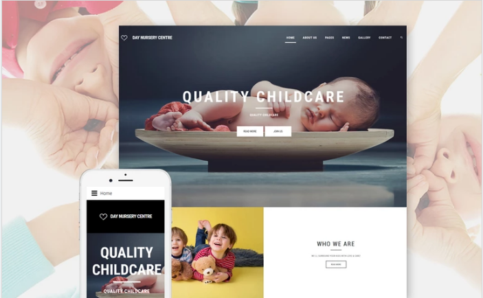 Day Nursery Center - Child care & Babysitter Responsive Joomla Template