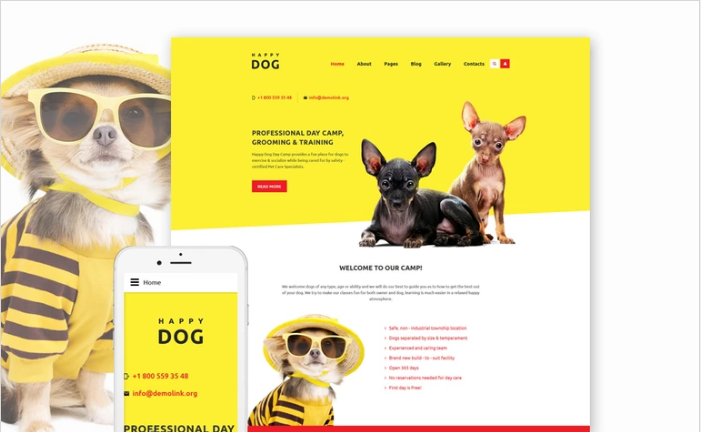 Happy Dog Joomla Template