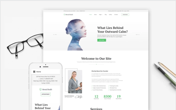 Mental Health - Psychotherapy Center Responsive Joomla Template