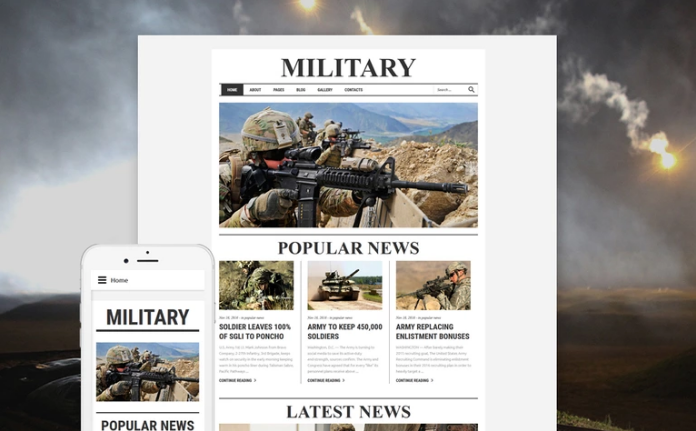 Military Responsive Joomla Template