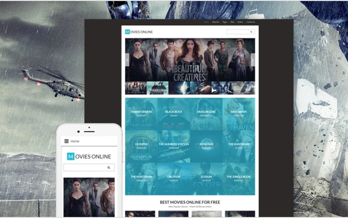 Movie Responsive Joomla Template