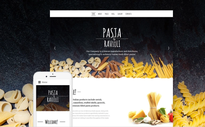 Pasta Ravioli Joomla Template