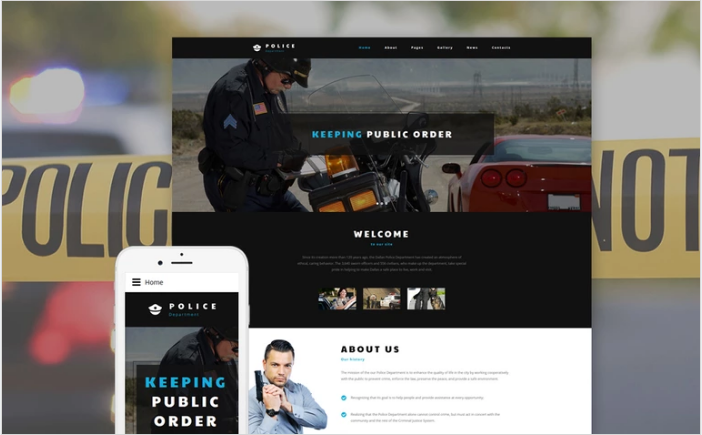 Police Department Joomla Template