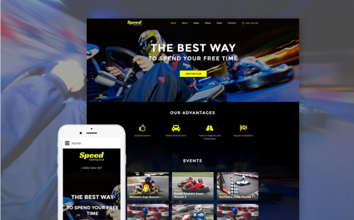 Speed - Karting Club Responsive Joomla Template