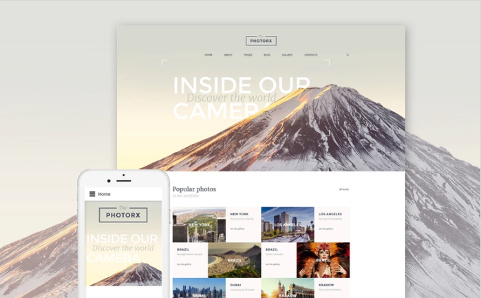 The Photorx - Photo Studio Responsive Joomla Template