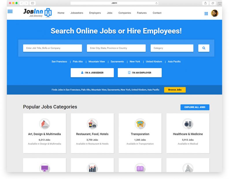 20 Best Job Board Html Website Templates 2020