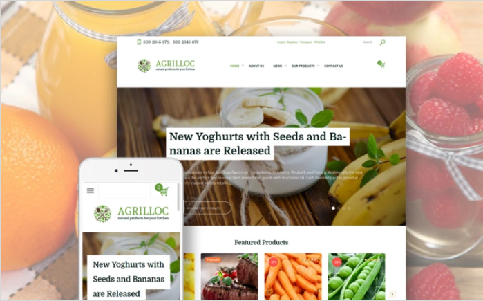 Agrilloc: WordPress Shopping Themes
