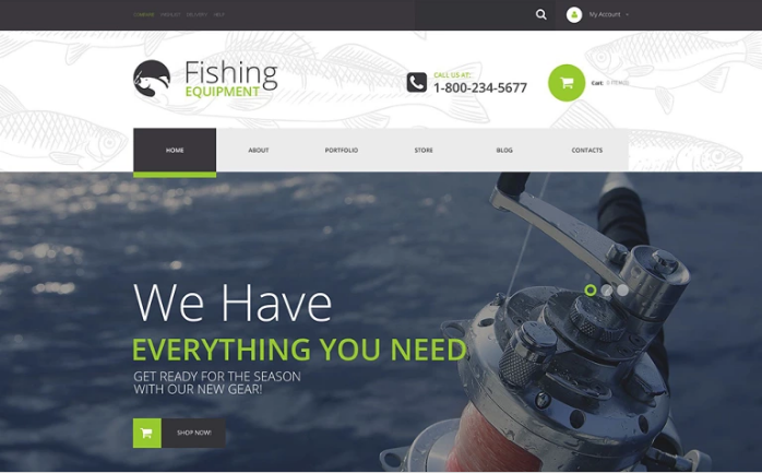 Fishing Kit: WordPress Shopping Themes