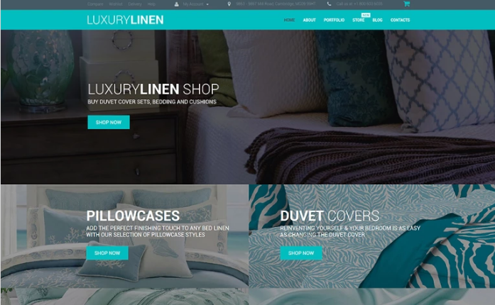 Luxury Linen Store WooCommerce Theme