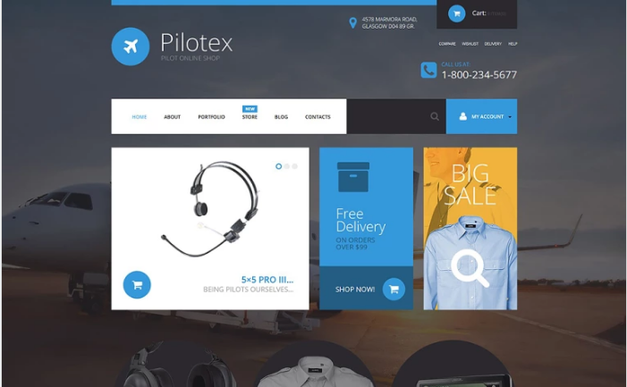 Pilotex: WordPress Shopping Themes