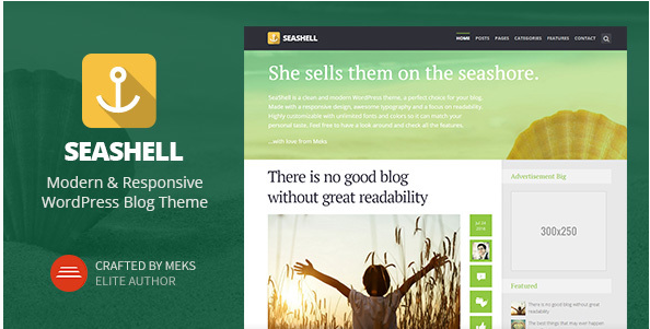 SeaShell: Fast Loading WordPress Themes
