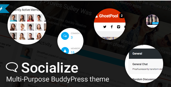 Socialize: WordPress Buddypress Themes