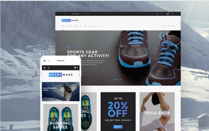 SportWare: WordPress Shopping Themes