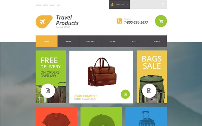 Travel Products Store WooCommerce Theme