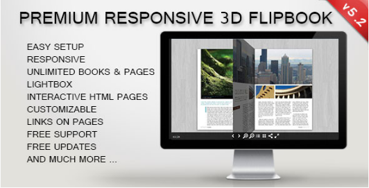 3D FlipBook: jQuery Responsive Plugins