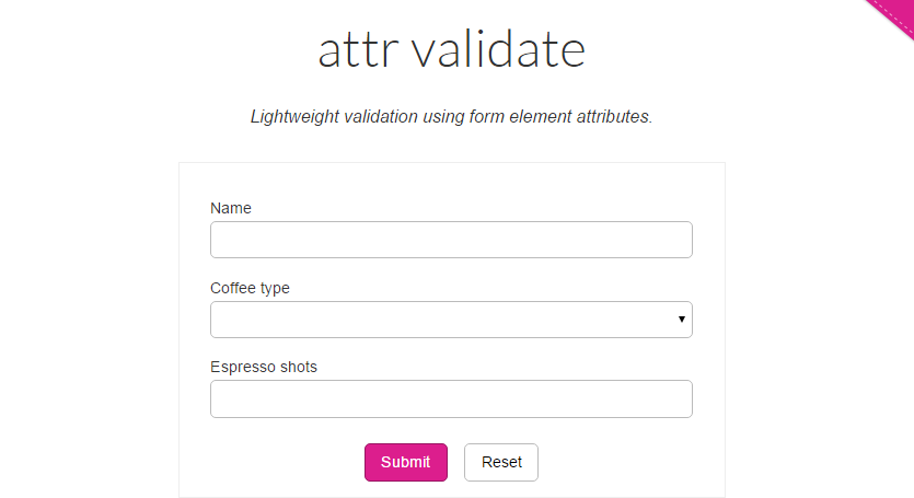 AttrValidate: jQuery Form Plugins