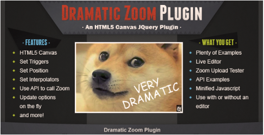 Dramatic Zoom Plugin: jQuery Zoom Plugins