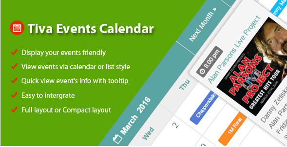 Tiva Events Calendar