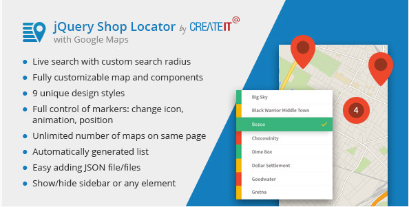 jQuery Shop Locator: jQuery Maps Plugins