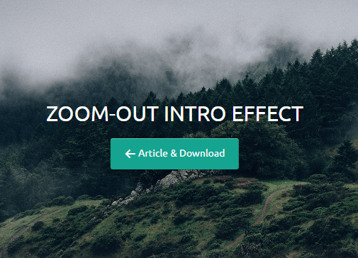 jQuery Zoom-out Intro Effect