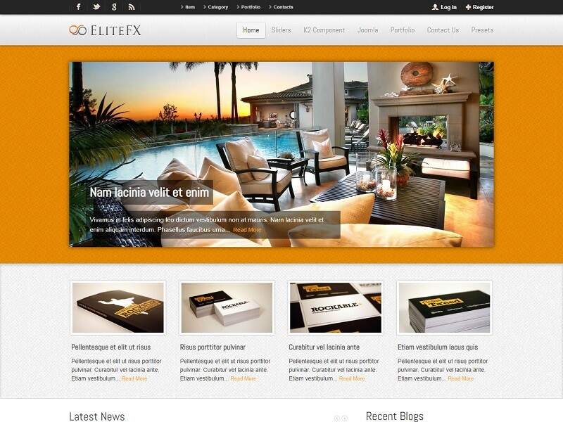 EliteFX: Best Responsive Joomla Themes