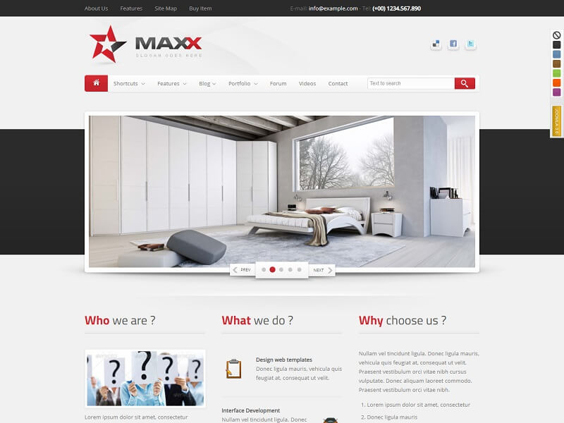 Maxx: Best Responsive Joomla Themes