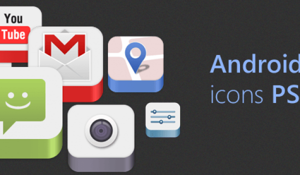 Free Download Android Icons PSD