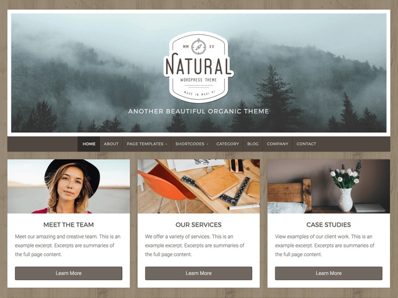 Natural Lite Free Environmental WordPress Themes