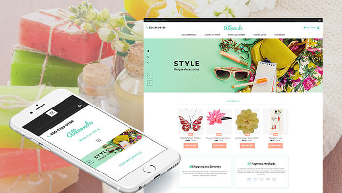 Alleando - Creative MotoCMS Ecommerce Template